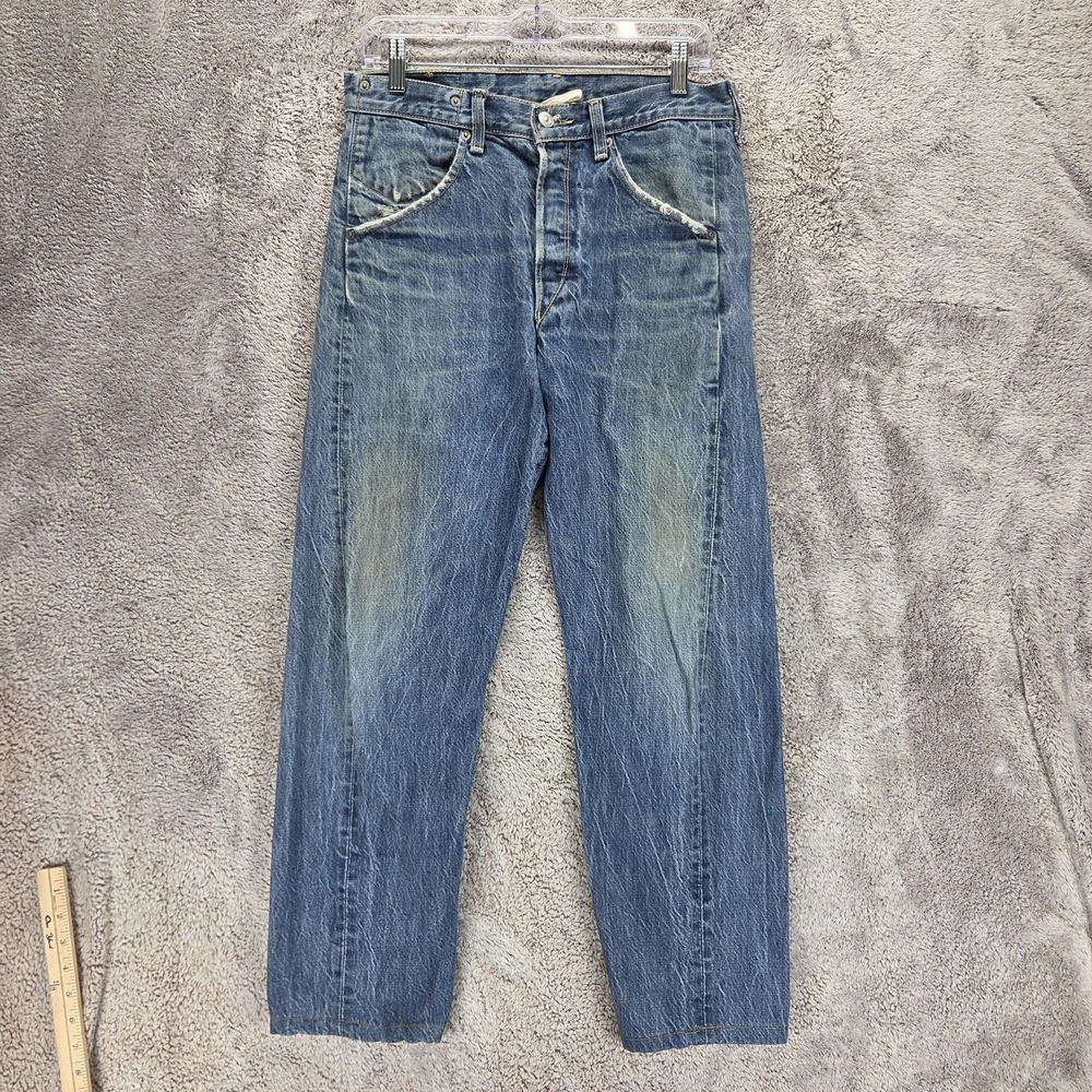 Vintage Levis Engineered Jeans Mens Blue Twisted Button Fly Fits 30x26